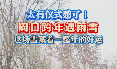 太有儀式感了！周口跨年遇雨雪 這場(chǎng)雪藏著一整年的好運(yùn)